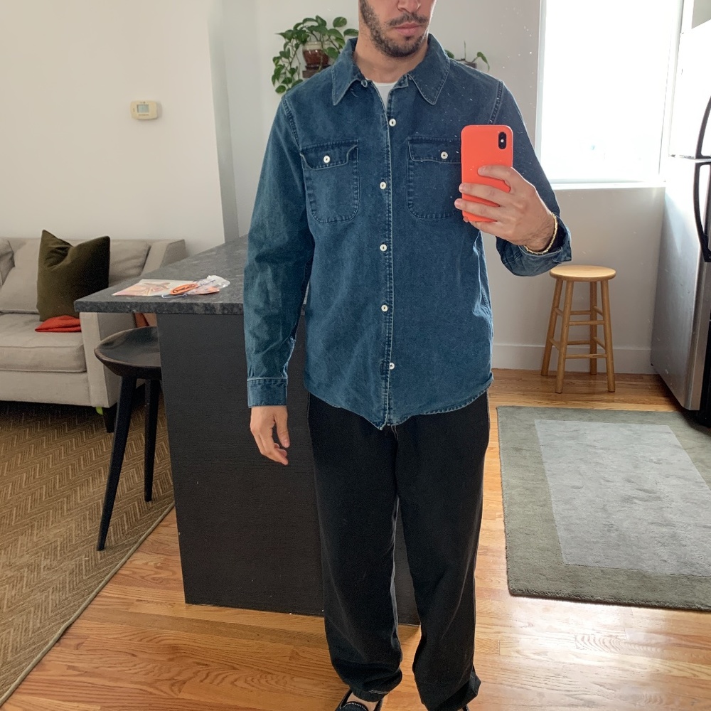 A.P.C Mens Denim Overshirt